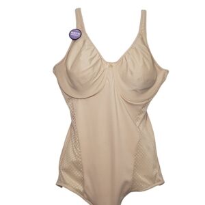 New Bali Passion for Comfort Minimizer Body Shaper 40C Nude Beige Shapewear